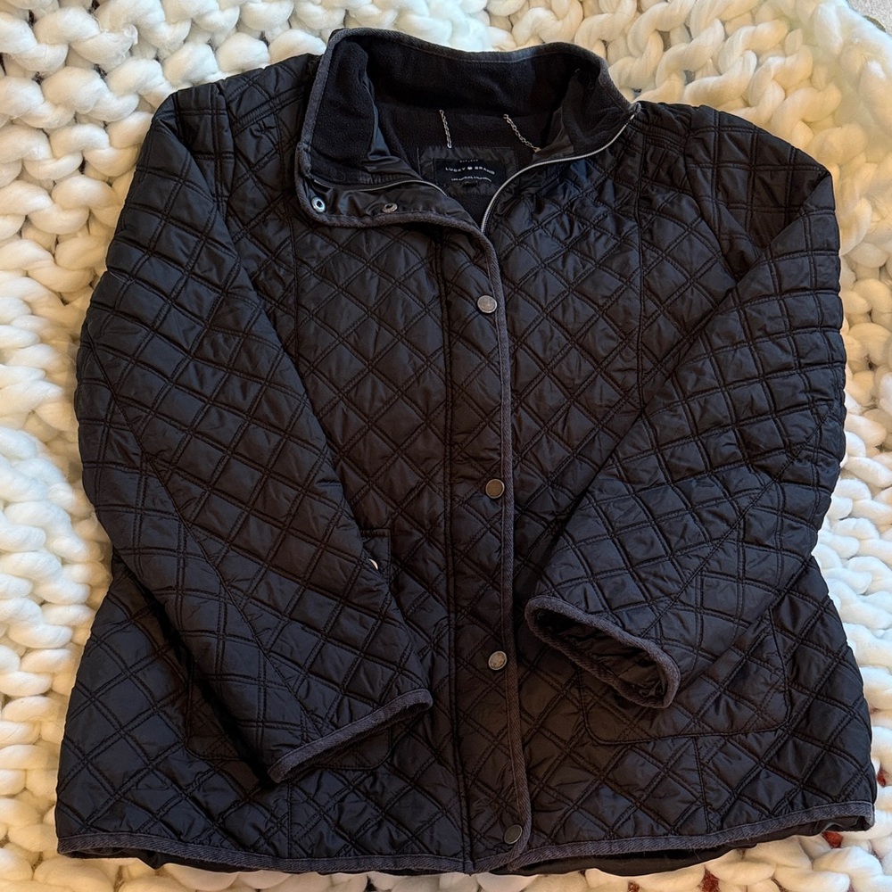 Lucky Brand Black Quilted Puffer Jacket PRICE DROP